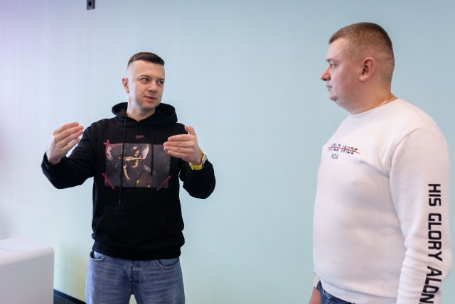 Вадим Махомед, керівник ГО «Алгоритм дій» та Павло Мазилюк, голова ГО «Просторовий рух»